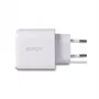 Lindy Cargador de 30W con USB Tipo A y USB Tipo C, Blanco