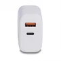 Lindy 73424 Cargador USB de 30W con Puertos Tipo A y C Blanco