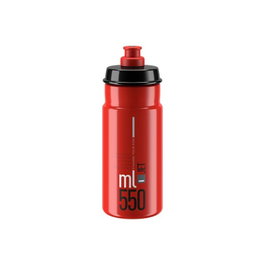 Elite Bidón JET Rojo Negro 550 ml Accesorios Ciclismo