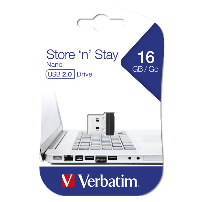 Verbatim Store 'n' Stay NANO 16GB USB 2.0 Negro