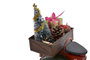 DKD Home Decor Vehículo de Decoración Metal Árbol y Regalos