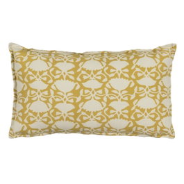 Ixia Cojín Beige-Mostaza 100% Algodón 50 x 30 cm