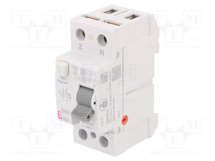 ETI POLAM Interruptor Diferencial EFI 25A 30mA Tipo A 2 Polos