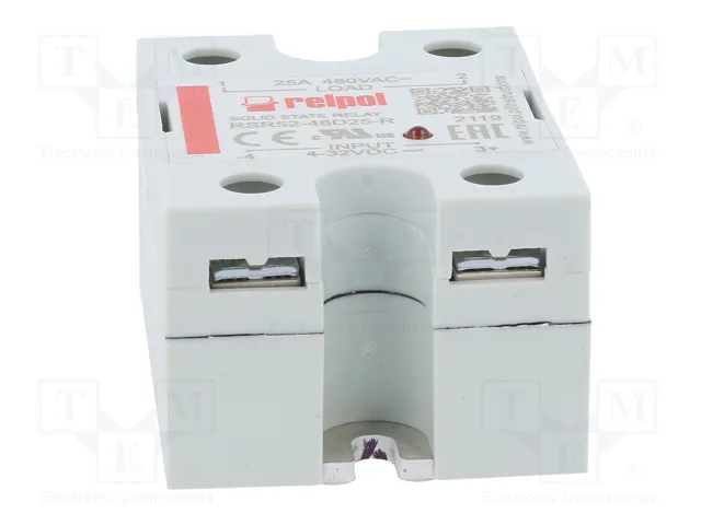 RELPOL RSR52-48D25-R Relé de semiconductor monofásico 25A 48÷530VAC