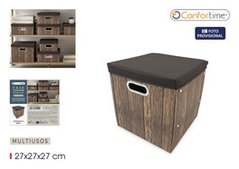 Inde Caja Multiusos de Cartón Reforzado con TNT 27 x 27 x 27 cm para Almacenamiento y Mudanza (12 Unidades)