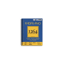 Cuaderno De Dibujo Fabriano Esbozo Con Espiral Grano Natural A5 90G 60H (Set de 5)