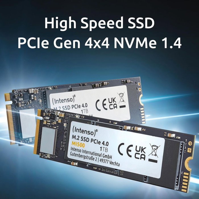 Intenso MI500 500GB M.2 PCIe NVMe Gen 4x4 Intenso MI500 500GB M.2 PCIe NVMe Gen 4x4