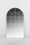 DKD Home Decor Espejo de Pared Ventana Blanco Hierro y Cristal
