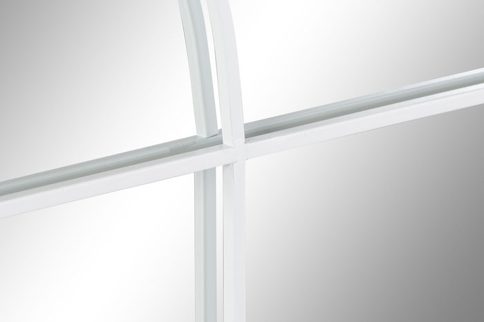 DKD Home Decor Espejo de Pared Ventana Blanco Hierro y Cristal