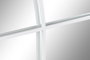 DKD Home Decor Espejo de Pared Ventana Blanco Hierro y Cristal