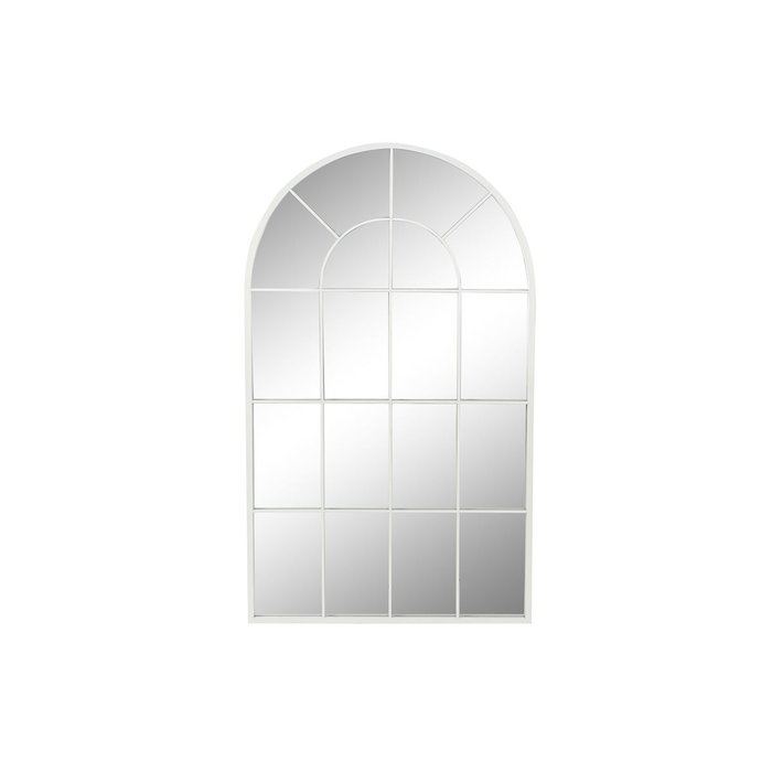 DKD Home Decor Espejo de Pared Ventana Blanco Hierro y Cristal