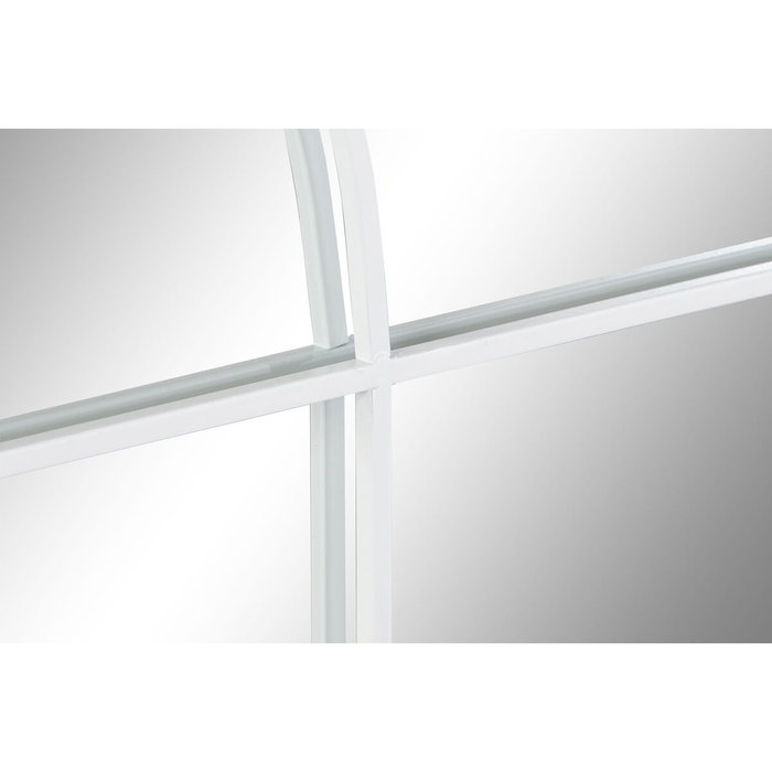 DKD Home Decor Espejo de Pared Ventana Blanco Hierro y Cristal