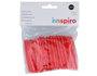 Innspiro Palillos planos rojos de 65mm, 250 unidades