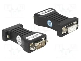 DeLOCK 64314 Aislador RS-232 D-Sub 9 Hembra a Macho con Separación Galvánica de 2,5 kV