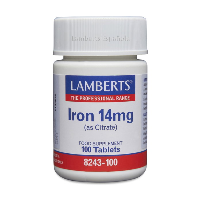 Lamberts Hierro Citrato 14 mg 100 tabletas Lamberts Hierro Citrato 14 mg 100 tabletas