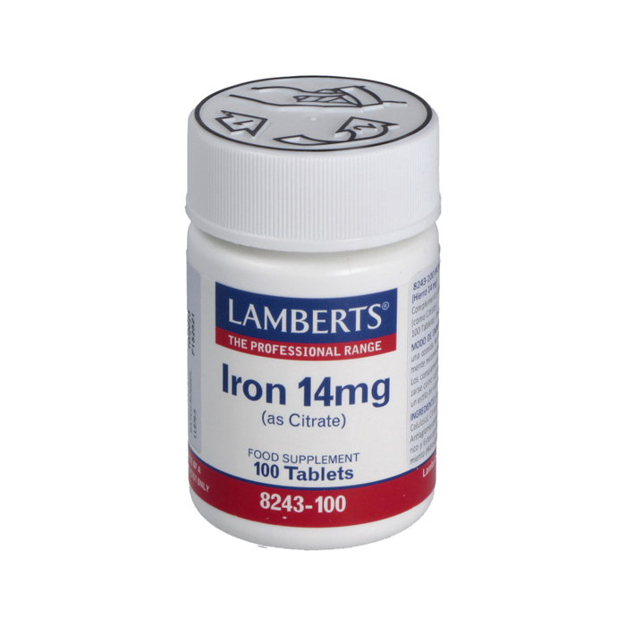LAMBERTS Hierro Citrato 14 mg 100 Tabletas LAMBERTS Hierro Citrato 14 mg 100 Tabletas