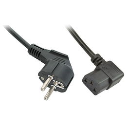Lindy Cable de Alimentación Schuko CEE 7/7 a IEC 320 C13, 5m, Negro