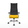 PIQUERAS Y CRESPO Sillón Albacete Mecanismo Sincro Amarillo y Negro