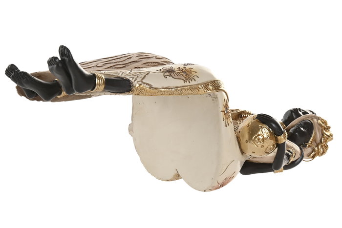 DKD Home Decor Figura de Resina Africana Surtida Verde y Beige DKD Home Decor Figura de Resina Africana Surtida Verde y Beige