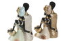 DKD Home Decor Figura de Resina Africana Surtida Verde y Beige
