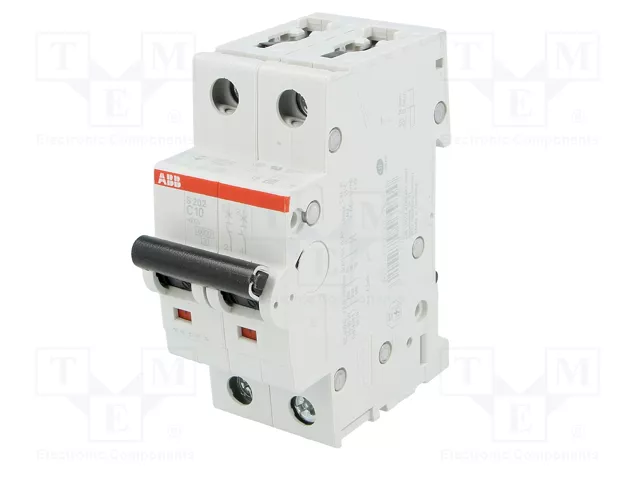 ABB S200 Interruptor magnetotérmico 10A 2 polos 6kA