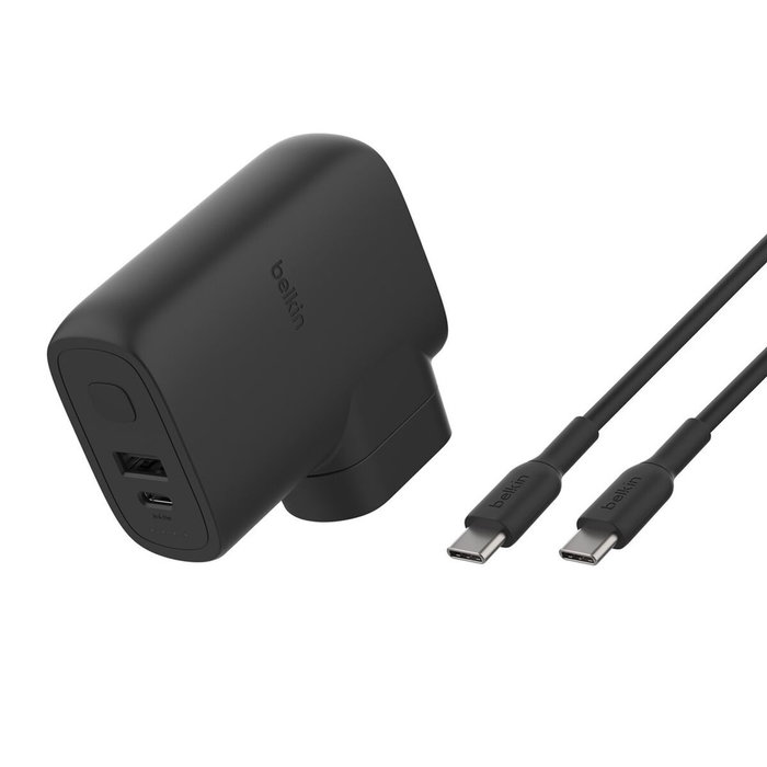 Belkin BOOST Charge Hybrid Dual Charger + Powerbank Negro Belkin BOOST Charge Hybrid Dual Charger + Powerbank Negro