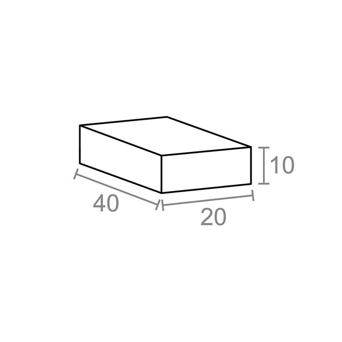 Micel Imán Neodimio Bloque Rectangular Níquel Im30 40x20x10mm - Capacidad 19 kg, Magnetización Axial, Gauss 3,4