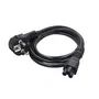 Lineaire EC217C Cable de Alimentación 2 Polos + Tierra Trébol 1.80m para PC y Laptops 220V/10A