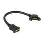 DeLOCK Cable HDMI Hembra a Hembra 0,25 m 110 Grados Negro