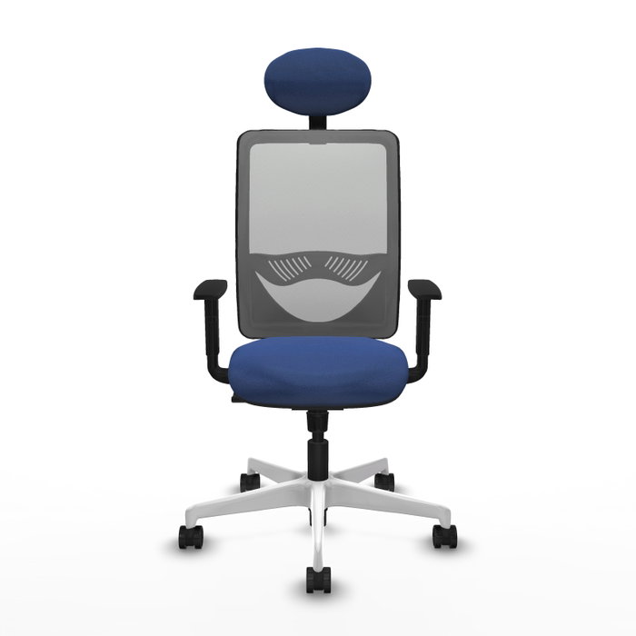 PIQUERAS Y CRESPO Silla de oficina Zulema con mecanismo Sincro, Azul marino y Gris PIQUERAS Y CRESPO Silla de oficina Zulema con mecanismo Sincro, Azul marino y Gris
