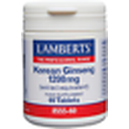 LAMBERTS Ginseng Coreano 1200mg 60 Tabletas