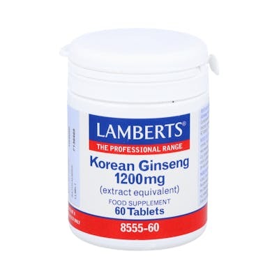 Lamberts Ginseng Coreano 1200 mg 60 tabletas Lamberts Ginseng Coreano 1200 mg 60 tabletas