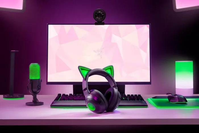Razer Kraken Kitty V2 BT Negro (RZ04-04860500-R3M1) - Auriculares con Orejas Kitty RGB Razer Kraken Kitty V2 BT Negro (RZ04-04860500-R3M1) - Auriculares con Orejas Kitty RGB