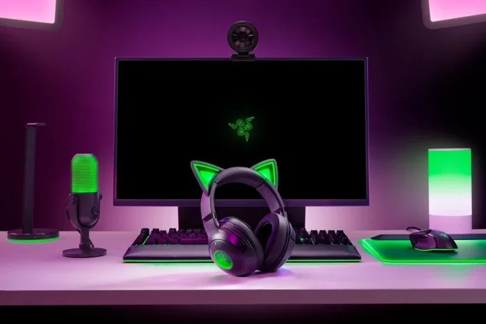 Razer Kraken Kitty V2 BT Negro (RZ04-04860500-R3M1) - Auriculares con Orejas Kitty RGB Razer Kraken Kitty V2 BT Negro (RZ04-04860500-R3M1) - Auriculares con Orejas Kitty RGB