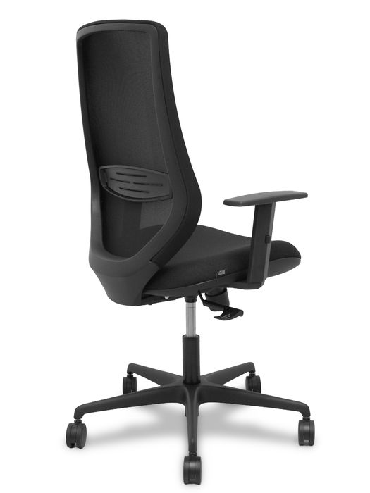 Silla de oficina Mardos con mecanismo Sincro tapizada con Tela color Negro. Equipada con lumbar 1D, Brazos 1D y Ruedas 65mm nailon Silla de oficina Mardos con mecanismo Sincro tapizada con Tela color Negro. Equipada con lumbar 1D, Brazos 1D y Ruedas 65mm nailon