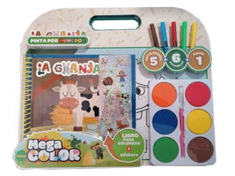 PANINI FONDO La granja: Pinta por números (Mega Color)