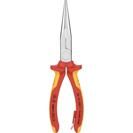 Knipex 26 16 200 T Alicates de punta plana y redonda con bordes de corte