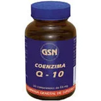 G.S.N. Coenzima Q10 Ubiquinona 60 comprimidos G.S.N. Coenzima Q10 Ubiquinona 60 comprimidos