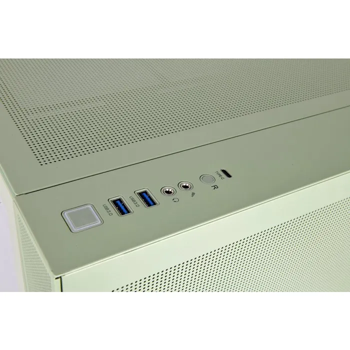 Thermaltake CA-1Z2-00MEWN-00 View 380 TG ARGB Gabinete Torre ATX Medio sin Fuente, Color Verde Matcha