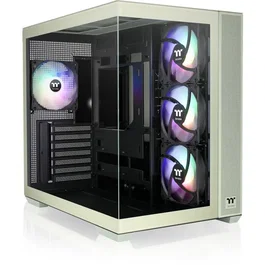 Thermaltake CA-1Z2-00MEWN-00 View 380 TG ARGB Gabinete Torre ATX Medio sin Fuente, Color Verde Matcha