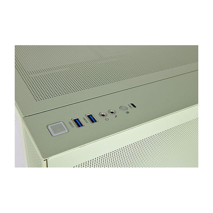 Thermaltake View 380 TG ARGB Matcha Green Midi Tower PC con Iluminación ARGB y Panel de Vidrio Templado