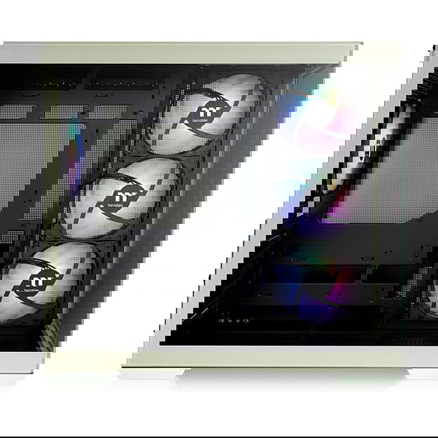 Thermaltake View 380 TG ARGB Matcha Green Midi Tower PC con Iluminación ARGB y Panel de Vidrio Templado