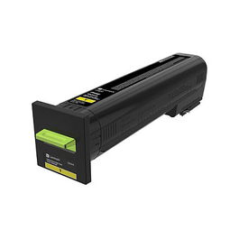 Lexmark CS82x Toner Amarillo - 72K2XYE | Toner de Color Amarillo Compatible con Impresoras Lexmark