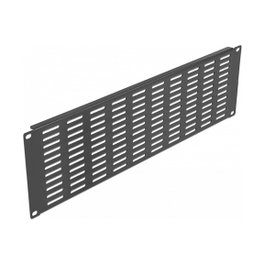 DeLOCK Panel de relleno para rack de 19 pulgadas con ventilación, 3U, Negro