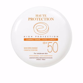 Avène Solaire Haute Protection Compacto con color SPF50 dorado