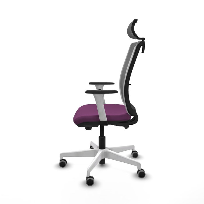 PIQUERAS Y CRESPO Silla de oficina Haches Morada y Gris PIQUERAS Y CRESPO Silla de oficina Haches Morada y Gris
