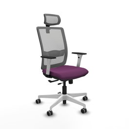 PIQUERAS Y CRESPO Silla de oficina Haches Morada y Gris