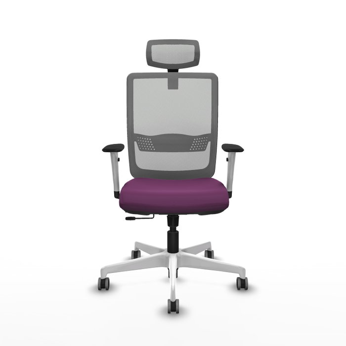 PIQUERAS Y CRESPO Silla de oficina Haches Morada y Gris PIQUERAS Y CRESPO Silla de oficina Haches Morada y Gris