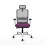 PIQUERAS Y CRESPO Silla de oficina Haches Morada y Gris
