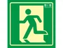 Syssa Pictograma Señal Salida Emergencia Izquierda PVC Fotoluminiscente 210x210 mm